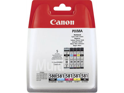 Canon Tinte auf Pigmentbasis Schwarz Cyan Magenta Gelb Canon Pixma TS6150 -