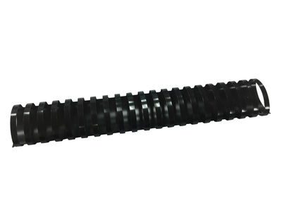 Canutillo q-connect ovalado 51 mm plastico negro capacidad 490 hojas caja de 10 - Foto 2