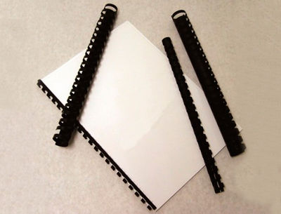 Canutillo q-connect redondo 10 mm plastico negro capacidad 95 hojas caja de 100 - Foto 3