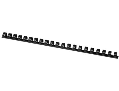 Canutillo q-connect redondo 14 mm plastico negro capacidad 130 hojas caja de 100 - Foto 2