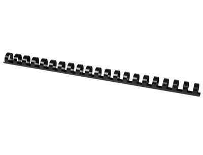 Canutillo q-connect redondo 16 mm plastico negro capacidad 145 hojas caja de 50 - Foto 2