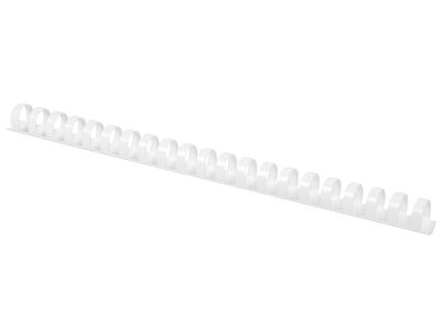 Canutillo q-connect redondo 18 mm plastico blanco capacidad 160 hojas caja de 50 - Foto 2
