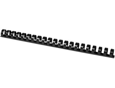 Canutillo q-connect redondo 18 mm plastico negro capacidad 160 hojas caja de 50 - Foto 2