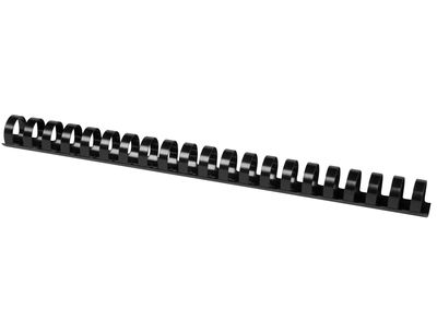 Canutillo q-connect redondo 22 mm plastico negro capacidad 200 hojas caja de 50 - Foto 2