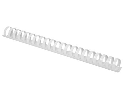 Canutillo q-connect redondo 25 mm plastico blanco capacidad 225 hojas caja de 50 - Foto 2