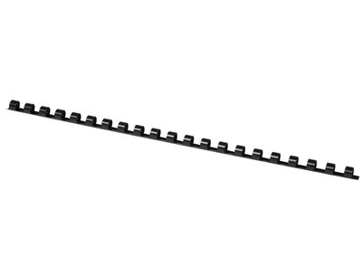 Canutillo q-connect redondo 8 mm plastico negro capacidad 40 hojas caja de 100 - Foto 2