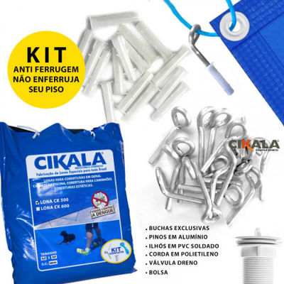 Capa de Piscina CK500 PVC + Kit Instalação em Alumínio 500 Micras Cikala - Foto 2