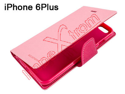 Capa Goospery Mercury rosa de piel sintética tipo agenda para Apple iPhone 6