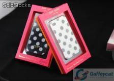 Capa para iphone 4/4s - kate spade preta - lateral pink - Foto 4