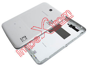 Capa traseira branca com marco Samsung Galaxy Tab 3 7.0 3G, T211, T210, T210L, - Foto 2