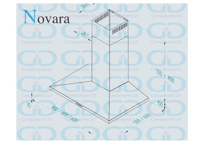 Cappa da cucina - mod. Novara - made in italy - g&amp;amp;g Components srl - - Foto 2