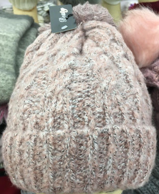 Cappelli di lana donna con pon pon a treccia - Foto 2