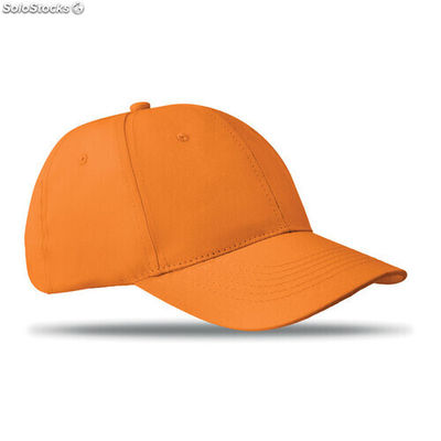 Cappellino da 6 pannelli arancio MIMO8834-10