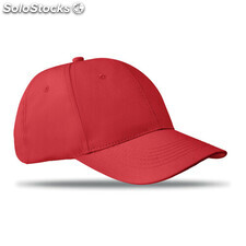 Cappellino da 6 pannelli rosso MIMO8834-05