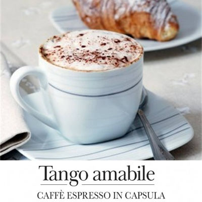 cápsulas de café TANGO AMABILE 50%ara 50%rob.Caja 100 piezas compatible Nespress - Foto 2