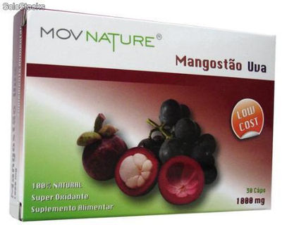 Cápsulas Mangostão Uva - Resveratrol