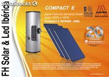 Captador Solar Agua Caliente Gratis Solar 100% x 100% Compact E SKR500 - 500L