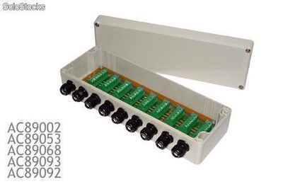 Capteur Cajas de conexiones en plástique et en aluminio