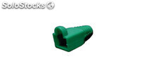 Capuchón protector para conector 8P8C (rj-45) y cable 5´5 mm . Color verde