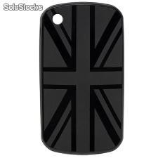 Carcasa Bandera Union Jack uk - BlackBerry 8520 9300 - Negra