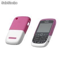 Carcasa Original BlackBerry 9300 8520 - Blanco y Rosa