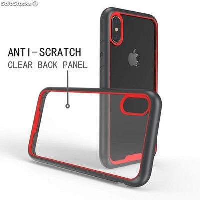 carcasa protector para iPhone x color transparente