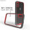 carcasa protector para iPhone x color transparente - 1