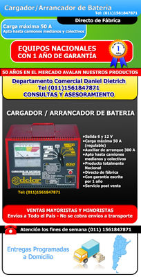 Cargador arrancador de baterías charger 400 Amp. (011) 48492747 - Foto 3
