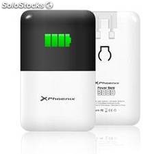 Cargador + bateria portatil phoenix power bank 3000 ma ipad / iphone / tablet /
