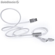 Cargador cable Tipo C con conexión dual micro USB Lightning
