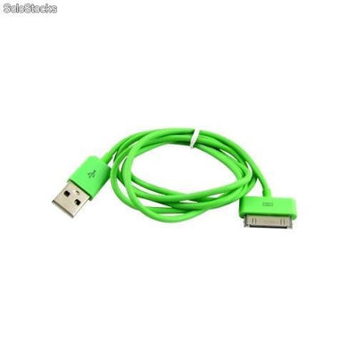 Cargador usb cable iphone Verde