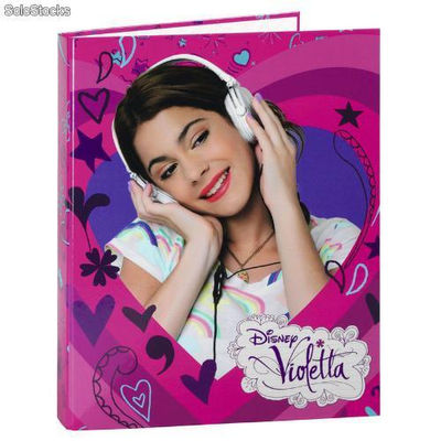 Carpeta 4 Anillas A4 Violetta Disney Music