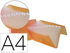 Carpeta beautone clasificador fuelle polipropileno din a4 naranja -13