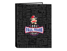 Carpeta carton folio 4 anillas mixtas 265X40X330 mm paul frank team player