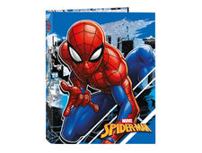 Carpeta carton folio 4 anillas mixtas 265X40X330 mm spider-man great power