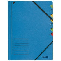 Carpeta clasificadora Leitz azul (7 pestañas)