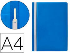 Carpeta dossier fastener plastico q-connect din A4 azul