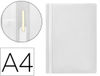 Carpeta dossier fastener plastico q-connect din A4 blanco