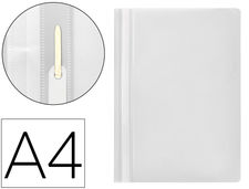 Carpeta dossier fastener plastico q-connect din A4 blanco