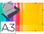Carpeta exacompta iderama gomas carton 600 gr tres solapas din a3 colores - 1