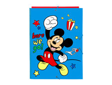 Carpeta gomas safta carton folio solapas 260X25X335 mm mickey mouse happy smiles