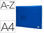 Carpeta liderpapel clasificador fuelle 32112 polipropileno din a4 azul - 1