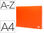 Carpeta liderpapel clasificador fuelle polipropileno din a4 naranja fluor opaco - 1