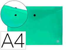 Carpeta liderpapel dossier broche 34043 polipropileno din a4 verde transparente