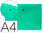 Carpeta liderpapel dossier broche 34043 polipropileno din a4 verde transparente - 1
