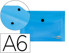 Carpeta liderpapel dossier broche 44232 polipropileno din A6 azul translucido