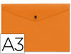 Carpeta liderpapel dossier broche 44241 polipropileno din A3 naranja serie