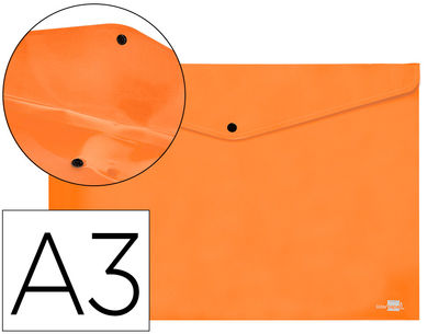 Carpeta liderpapel dossier broche 44241 polipropileno din a3 naranja serie