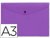Carpeta liderpapel dossier broche 44246 polipropileno din A3 violeta serie