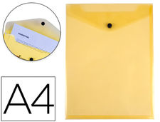 Carpeta liderpapel dossier broche polipropileno din A4 formato vertical amarilla